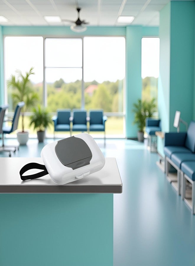 Bwexxt Grey Wipes Case Travel Wipe Holder Reusable Wet Wipe Container Box Silicone Seal Strollers Hanging Dispensers Refillable Wipe Case Safe Wet Storage Wipe Holders Wipes and Holders - Image 5